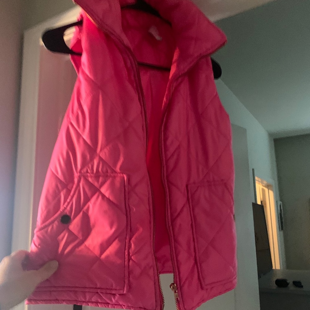 Hot pink boutique vest